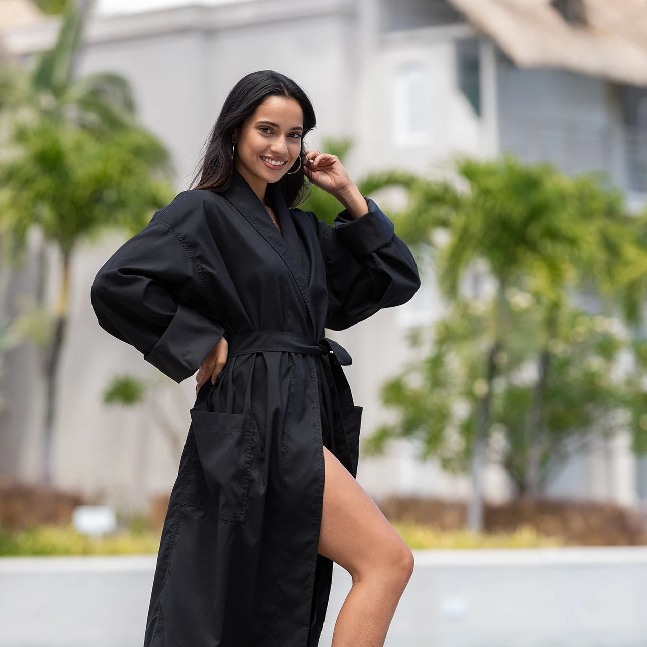 summer ladies dressing gowns Womens Lightweight Kimono Robe 100% Cotton Summer Dressing Gown Bathrobe UK  S-XL